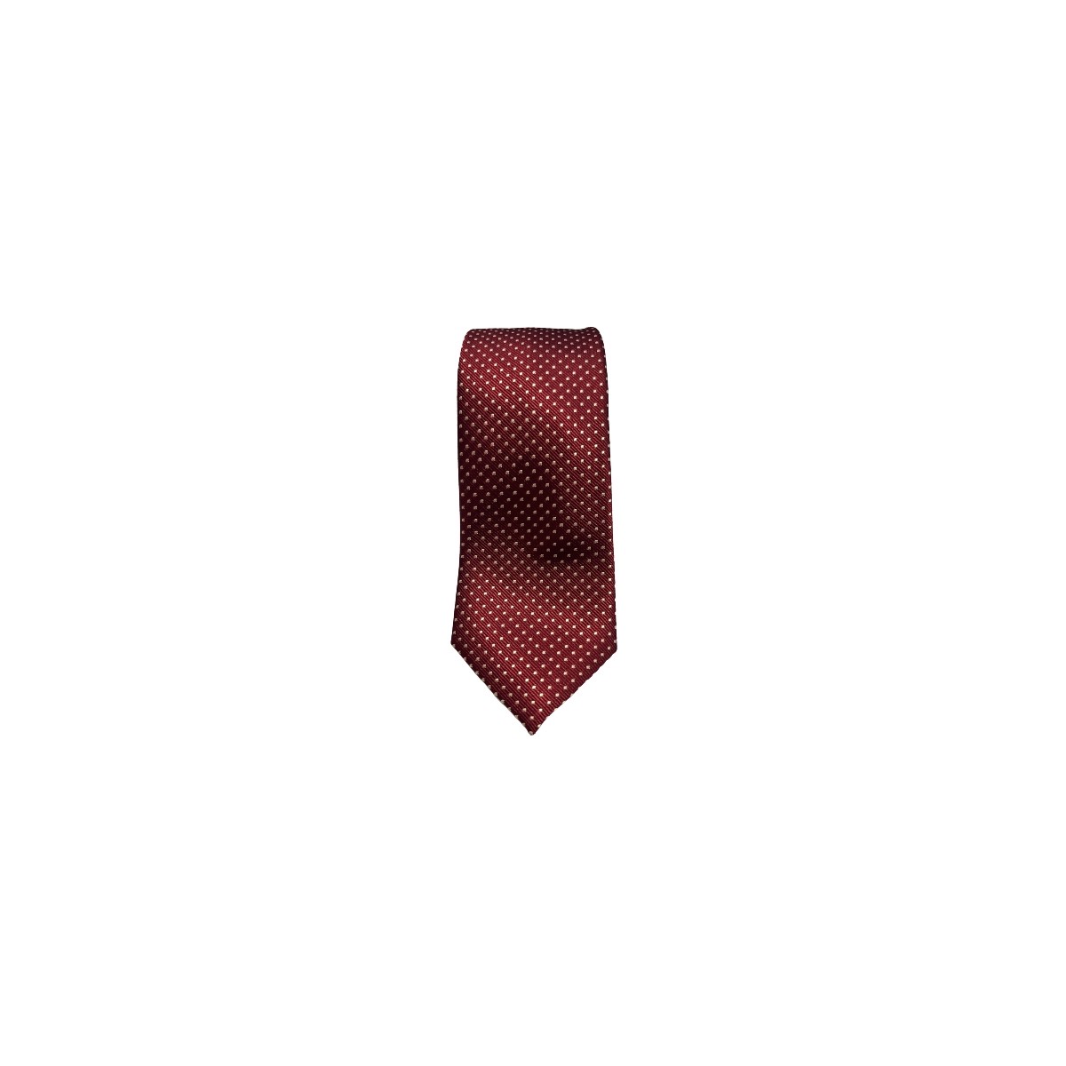 Cravate rouge à points blanc