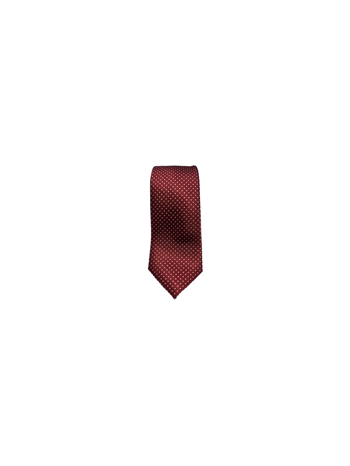 Cravate rouge à points blanc