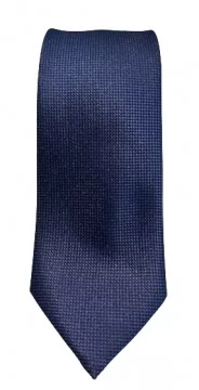 Cravate texturée bleu marine