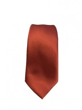 Cravate satinée cuivre