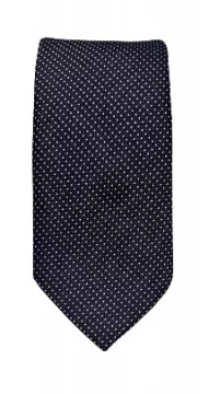 Cravate bleu nuit à points...