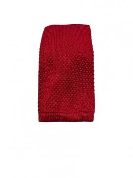 Cravate en maille lie de vin