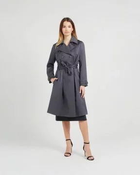 Trench femme à basque