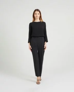 Pantalon droit à pinces
